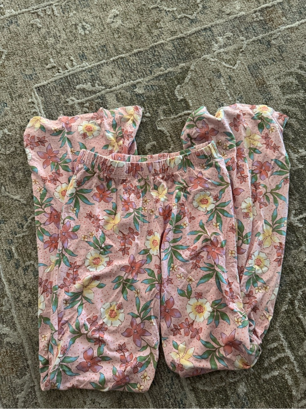Billabong Pink Floral Kids Leggings